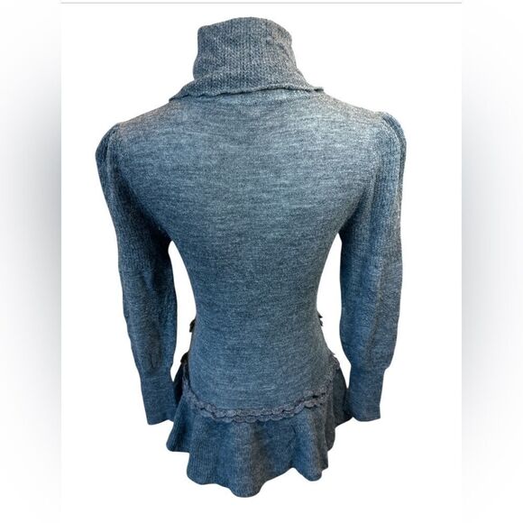 Anthropologie Vintage Knitted & Knotted Wool Office Siren Whimsygoth Turtleneck - Picture 4 of 15